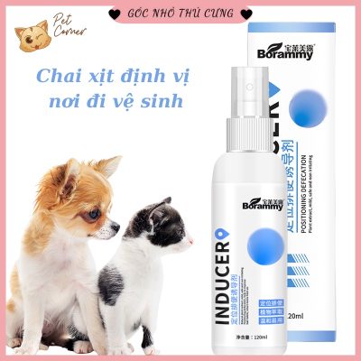 Chai xịt định vị nơi đi vệ sinh cho chó mèo Borammy 8 Chai xịt định vị nơi đi vệ sinh cho chó mèo
