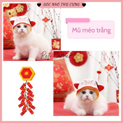 Phụ kiện Tết cho chó mèo