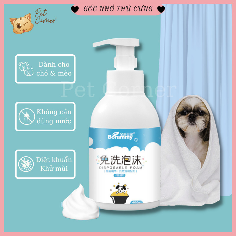 sữa tắm khô cho mèo
