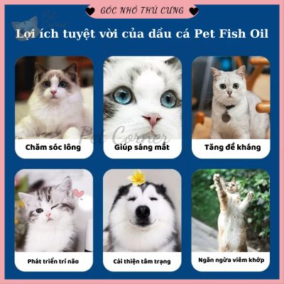 Lợi ích của tinh dầu cá cho mèo