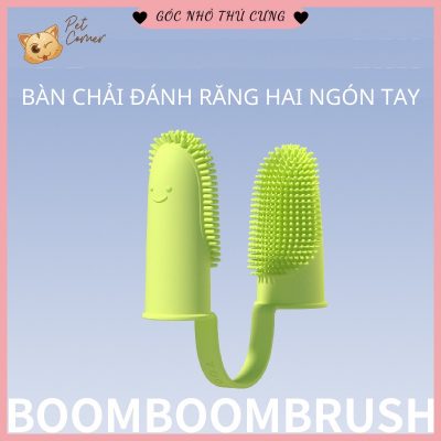 Bàn chải đánh răng cho chó mèo xỏ ngón