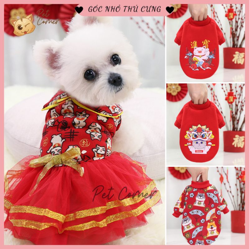 Áo Tết cho chó mèo