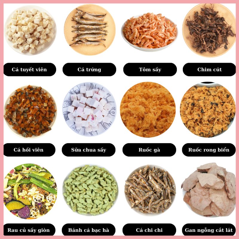 thịt sấy khô cho mèo