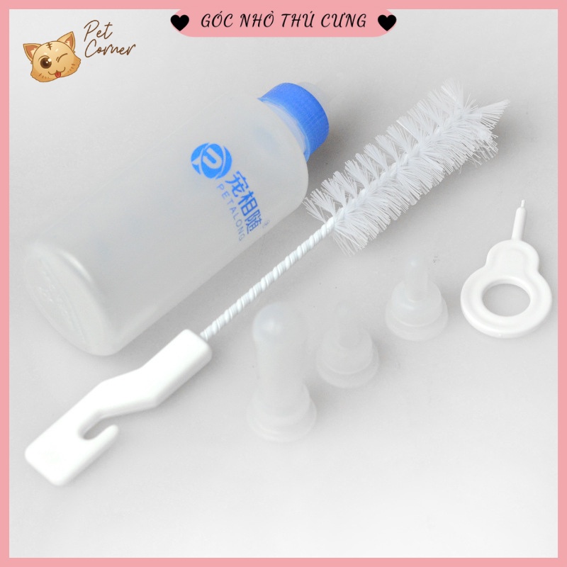 Bình sữa cho chó mèo sơ sinh 60ml 4 Bình sữa silicon an toàn