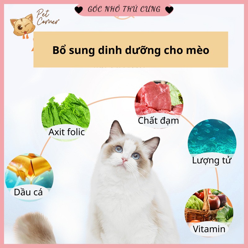 Cá thu hấp cho mèo nguyên con tươi ngon Taste The Sea (50gr) 3 Cá thu hấp cho mèo giàu dinh dưỡng