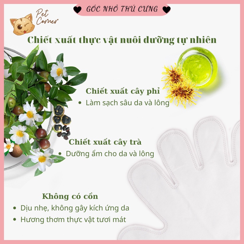 Găng tay vệ sinh chó mèo